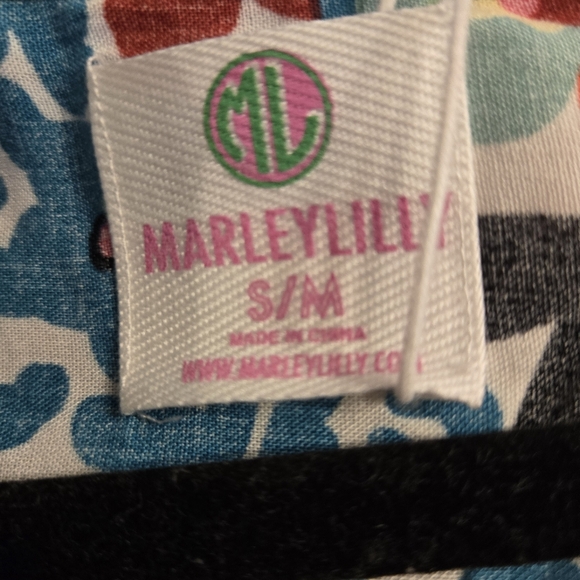 MarleyLilly Sz S/M Colorful Floral Resortwear, Swim Cover-up.  NWT - Picture 4 of 13